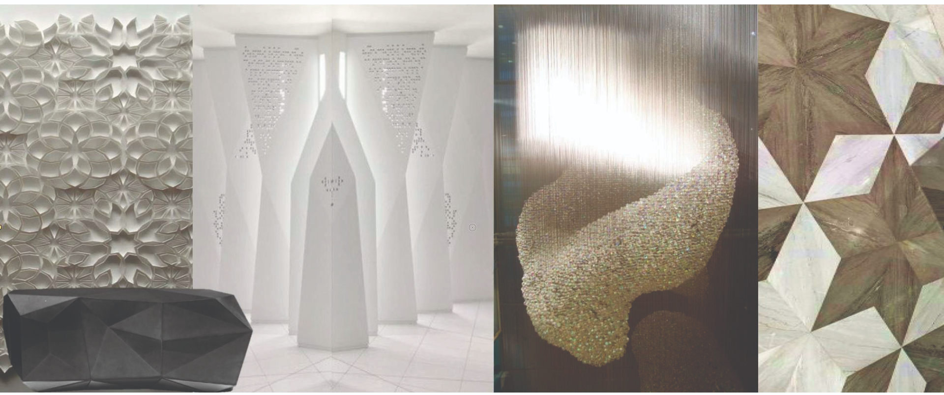 Architectural sketches and mood board